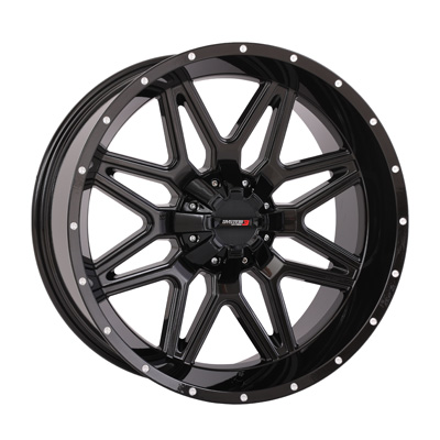 System 3 20x9 4/137-4/156 5+4 (0mm) ST7 - Gloss Black