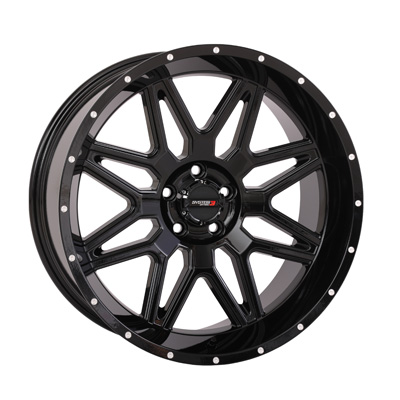 System 3 20x9 5/4.5 5+4 (0mm) ST7 - Gloss Black