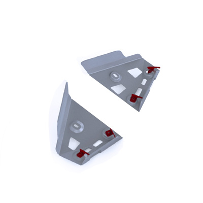 Rival Alloy Front A Arm Guards for Honda TRX 420/500FA/FE/FM IRS