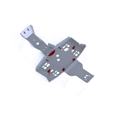 Rival Alloy Central Skid Plate for Honda TRX 420/500FA/FE/FM IRS