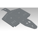 Rival Alloy Central Skid Plate for Polaris General 1000