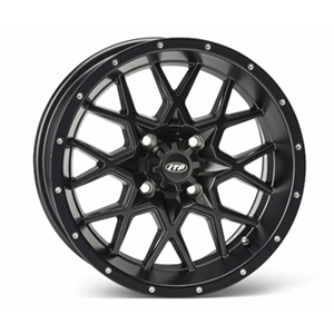 14 x 7, 4/156, 4+3, (Hurricane) Wheel, F/R, Matte Blk