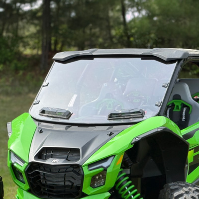 Seizmik Front Hard Coated Versa-Vent Windshield Kawaski Teryx H2