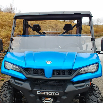 3 Star MR10 Hard-Coated Half Front Windshield - CF Moto UForce 500 | 800