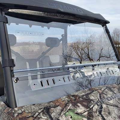 3 Star Industries Modular Two-Piece Front Lexan Windshield w| Adjustable Vents - CFMOTO UForce 600