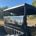 Seizmik UV Resistant Polycarbonate Rear Folding Windshield for Kawasaki Ridge Ranch Edition