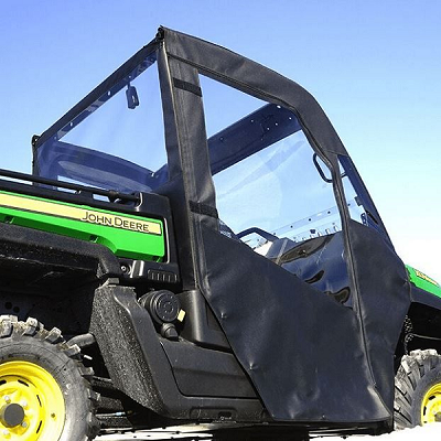 Falcon Ridge Soft Doors and Rear Window - John Deere Gator XUV 550, 560, 590i - With Zipper