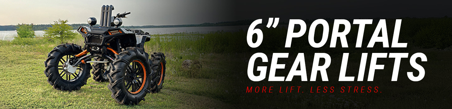 6" Portal Gear Lifts combine the lift you need and the gear reduction required to run larger tires