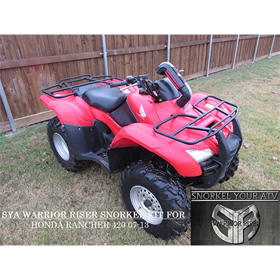 SYA Warrior Riser Snorkel kit for Honda Rancher 420  2007 - 2013