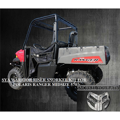 SYA Warrior Riser Snorkel kit for Polaris Ranger MidSize 570-500-ETX  14-21