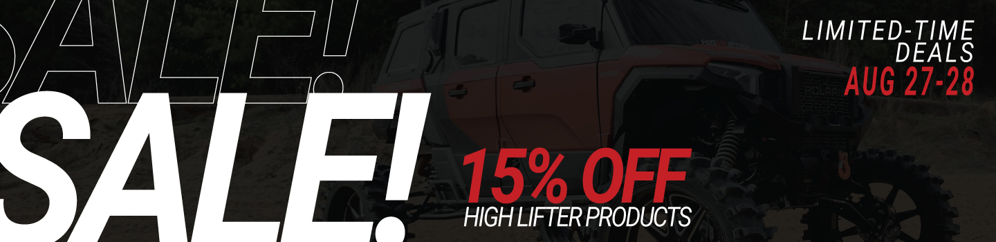 Act Quick! Save 15% on High Lifter products for 2-days only!
