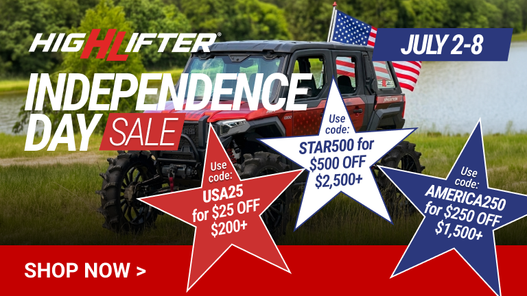 High Lifter July 4th Sale - Help us Celebrate America 250 and gear up to enjoy the Great American Outdoors!