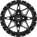 Tornado Matte Black & Machined 15x7 4/137 5+2 Wheel