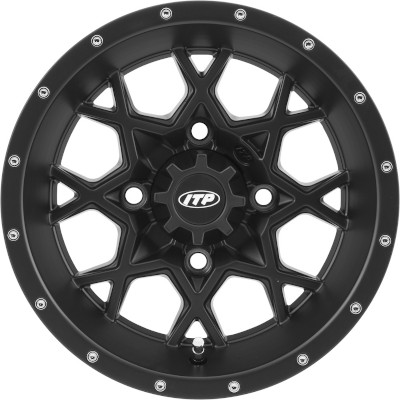 Hurricane Black 16x7 4/110 5+2 Wheel