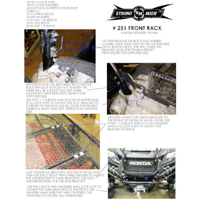 Strong Made 251 Front Basket Rack