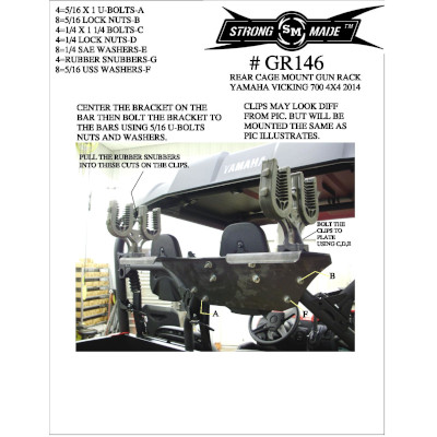 Viking 700 Cage Mounted Gun Rack