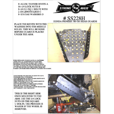 Pioneer 700 4 Seat Rear Stick Stoppers