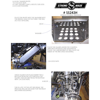 Pioneer 1000 Rear Stick Stoppers