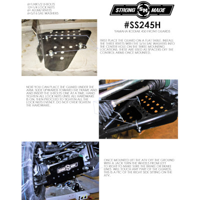 Kodiak 450 Front Stick Stoppers