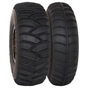 The System 3 SS365 Sand & Snow tires pictured hear come in 2 different patterns for the front and rear tires. The front tires feature a center rib to help with steering and the rear tires have a flatter profile with 22mm deep tread.