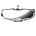 Seizmik Halo-RA LED Rearview Mirror with Cast Aluminum Bezel  2 inch and 1.875 inch Round Tube ROPS