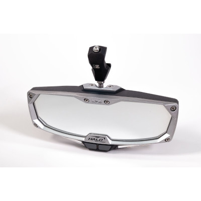 Seizmik Halo-RA LED Rearview Mirror with Cast Aluminum Bezel- Polaris Pro-Fit Header Panel