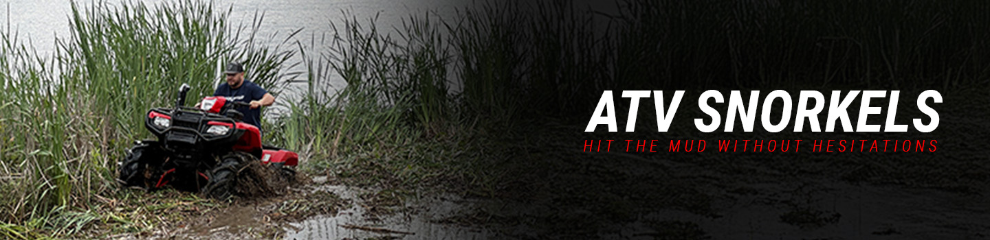 ATV snorkels from High Lifter, Snorkel Your ATV, and Triangle ATV help your quad handle deep water and mud