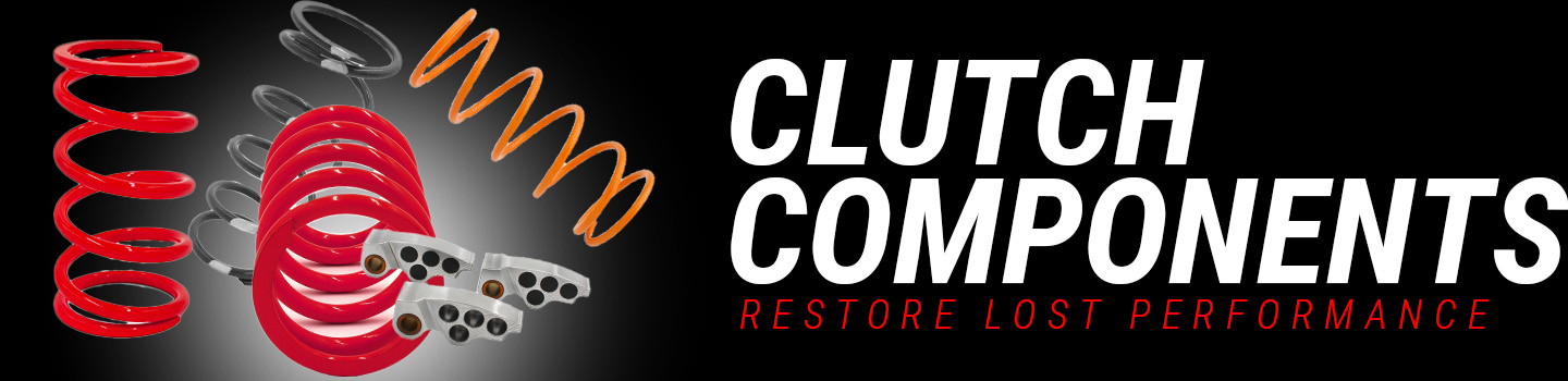 Clutch Parts category header image shows various clutch springs and weights which are all used to fine tune your clutches