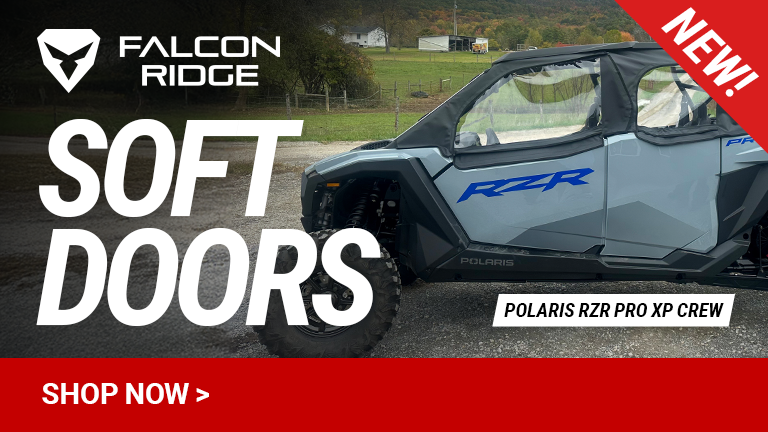 New Product Alert! - Falcon Ridge Upper Soft Doors for the Polaris RZR Pro XP 4!
