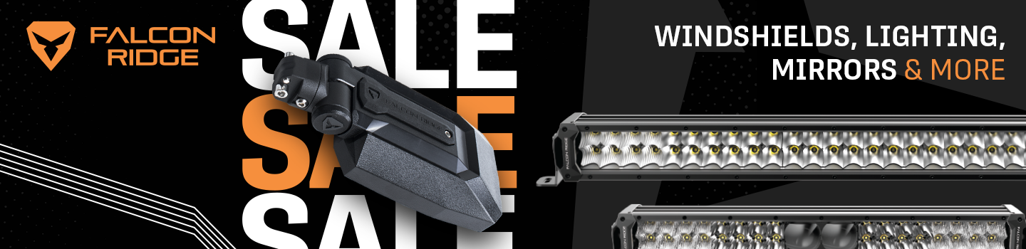 Shop special pricing for Falcon Ridge products. Get great deals on windshields, mirrors, doors, lighting, and more today at High Lifter.