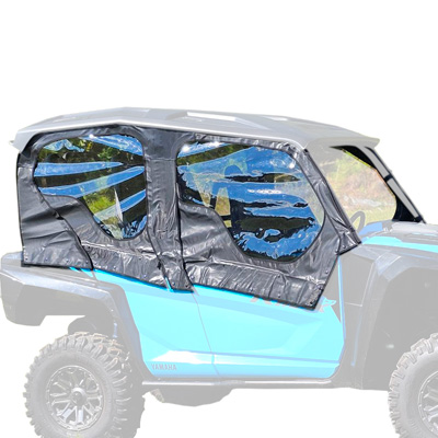 Falcon Ridge Soft Upper Doors - Yamaha Wolverine RMAX4 - With Zipper