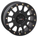 System 3 15x10 4/156 5+5 (-5mm) SB5 Beadlock - Matte Black