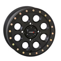 System 3 14x7 4/137 4+3 (+10mm) SB7 Beadlock - Matte Black