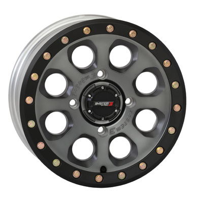 System 3 15x7 4/137 4+3 (+10mm) SB7 Beadlock - Titanium