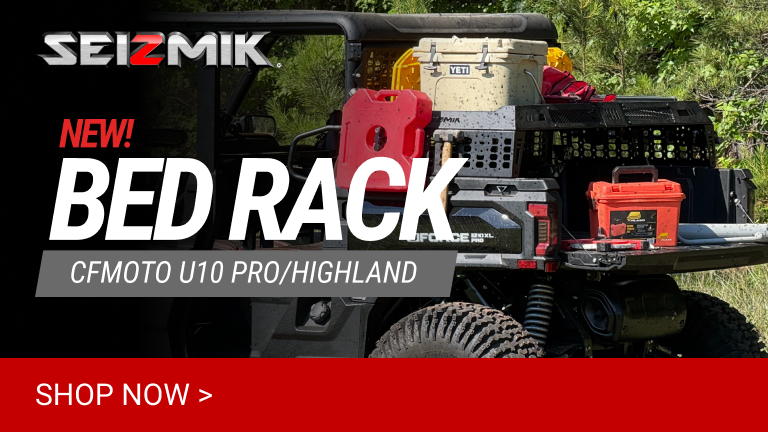 Check out Seizmik's new Bed Rack for the CFMOTO U10 Pro!