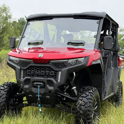 Seizmik Toolless Versa-Vent Scratch Resistant Hard Coated Windshield for CFMOTO U10 Pro