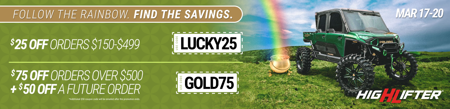 Happy St Patrick's Day! This year the pot of gold is filled with saving here at High Lifter.