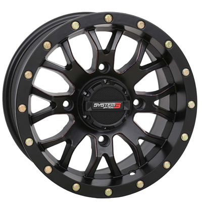 System 3 15x7 4/156 5+2 (+40mm) ST3 - Matte Black