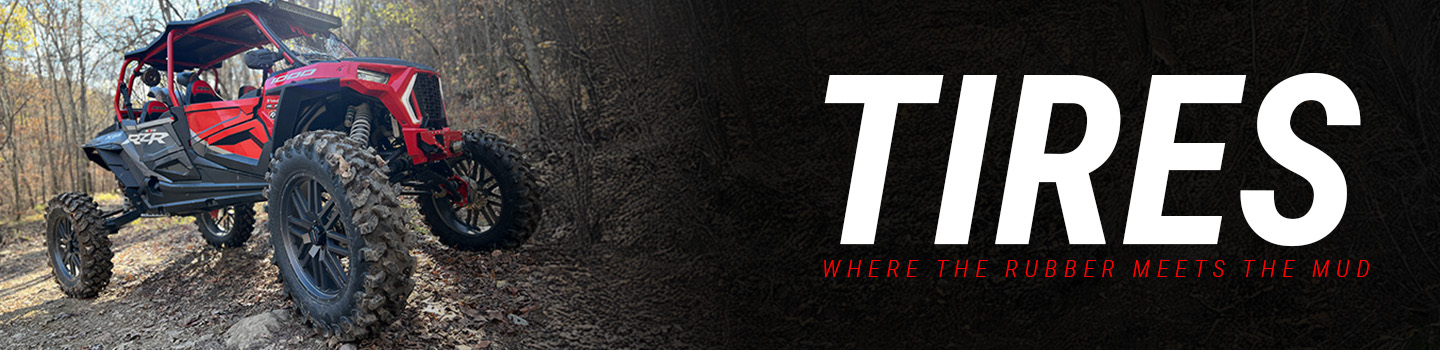 Tires for whatever terrain you need to conquer on your ATV or UTV