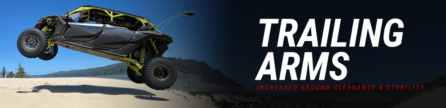 High Lifter trailng arms offer increased ground clearance and strenght compared to OEM trailing arms