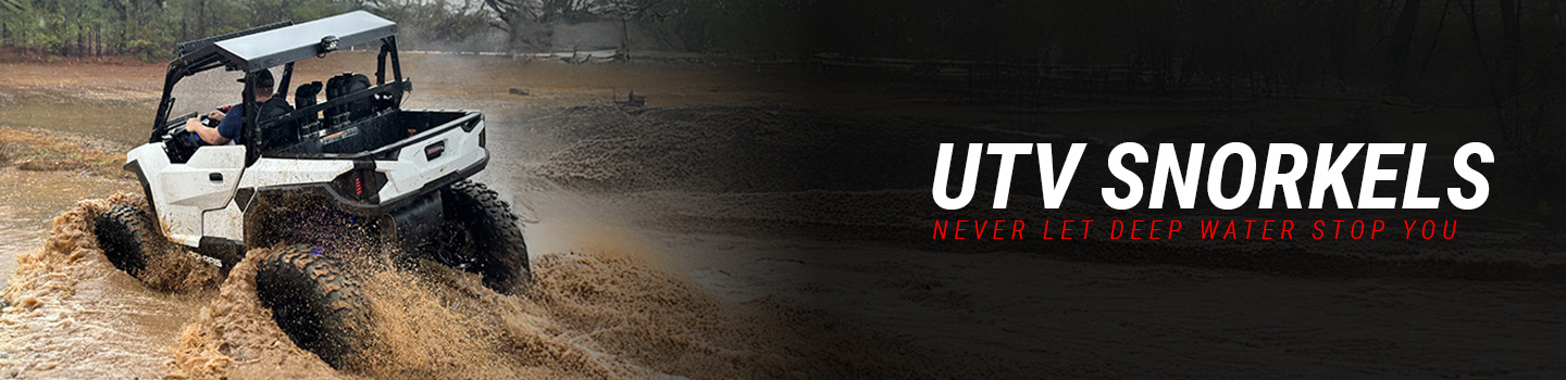 UTV snorkels from High Lifter, Snorkel Your ATV and Triangle ATV help keep your side by side running smooth and breathing cool, clean air